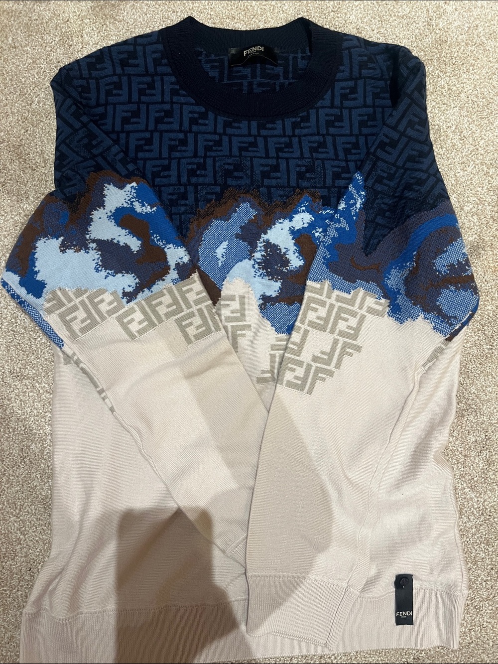 FENDI Gradient Knit Sweater